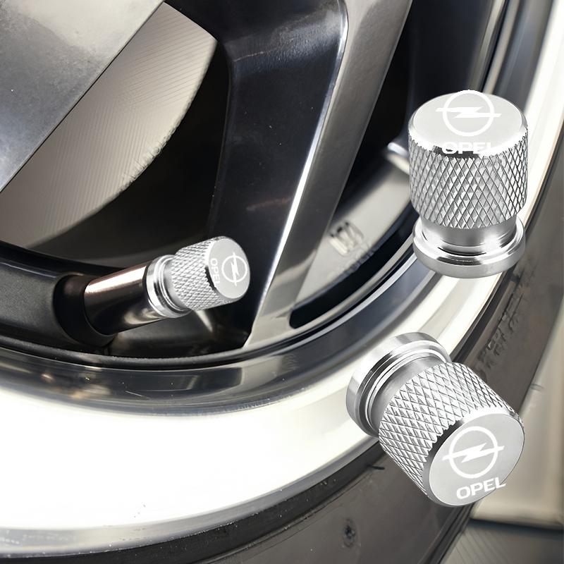 4Pcs Car Wheel Tire Valve Caps Air Stem Covers Accessories For Opel Astra J Insignia Astra G Corsa Zafira B Mokka Vivaro Meriva