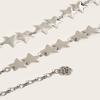 Adjustable Tassel Waist Chain Versatile Metal Star Waist Chain  Women Decorative Body Jewelry