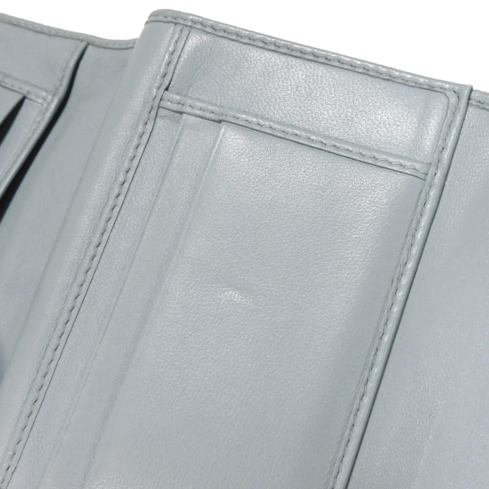 Used Matelasse Compact Zip Wallet (5ML002 N88 F0012 7941) with RFID and Lambskin. Metal logo. Cielo Women's from Japan