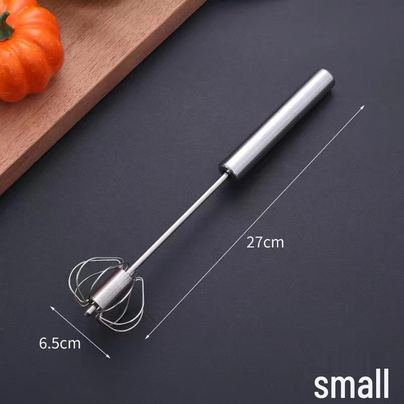 Stainless Steel Semi-Automatic Rotating Whisk