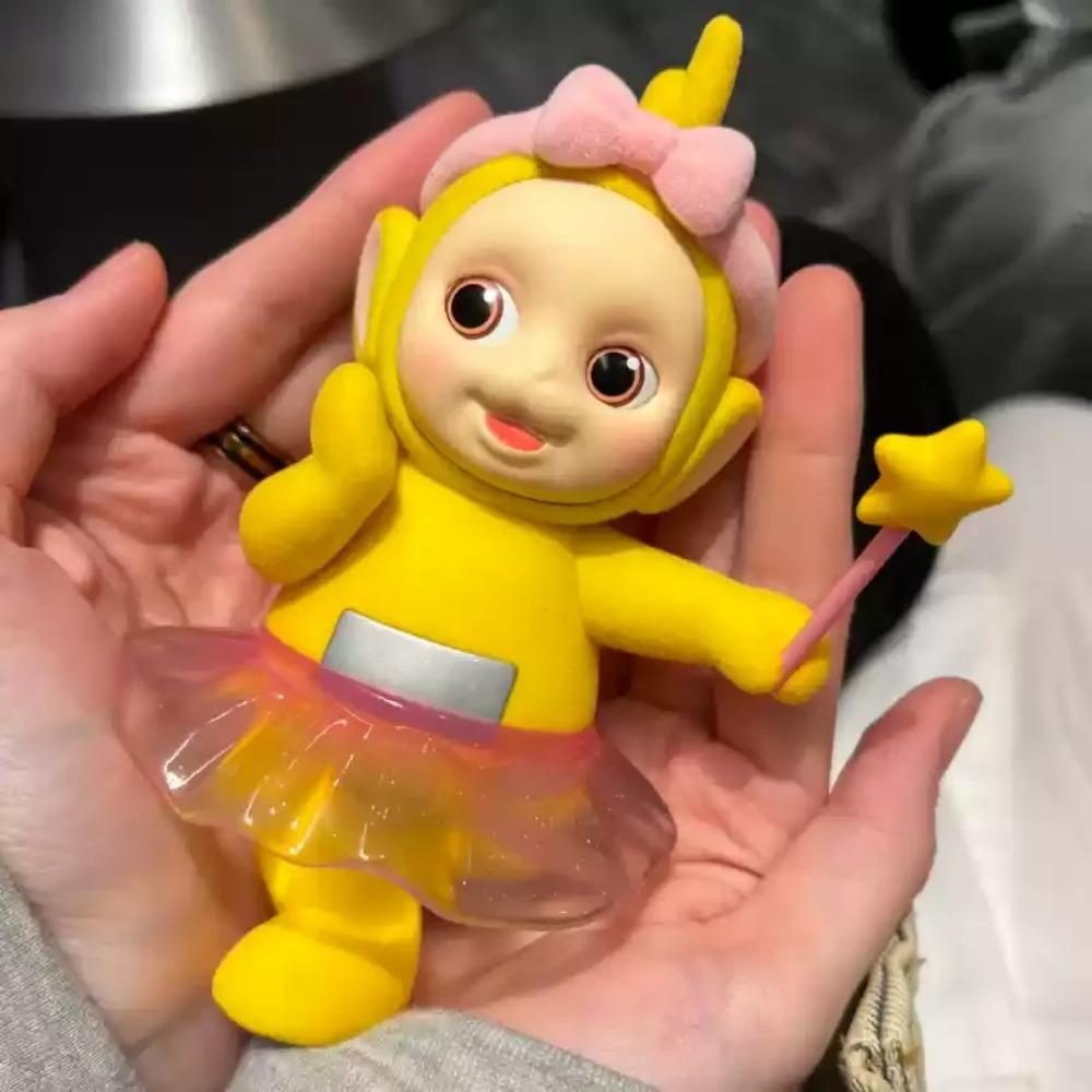 Originale Miniso Teletubbies Baby Reiseserie Blind Box Figuren Kreatives Kinderspielzeug Überraschungsgeschenke Auto Dekorative Ornamente