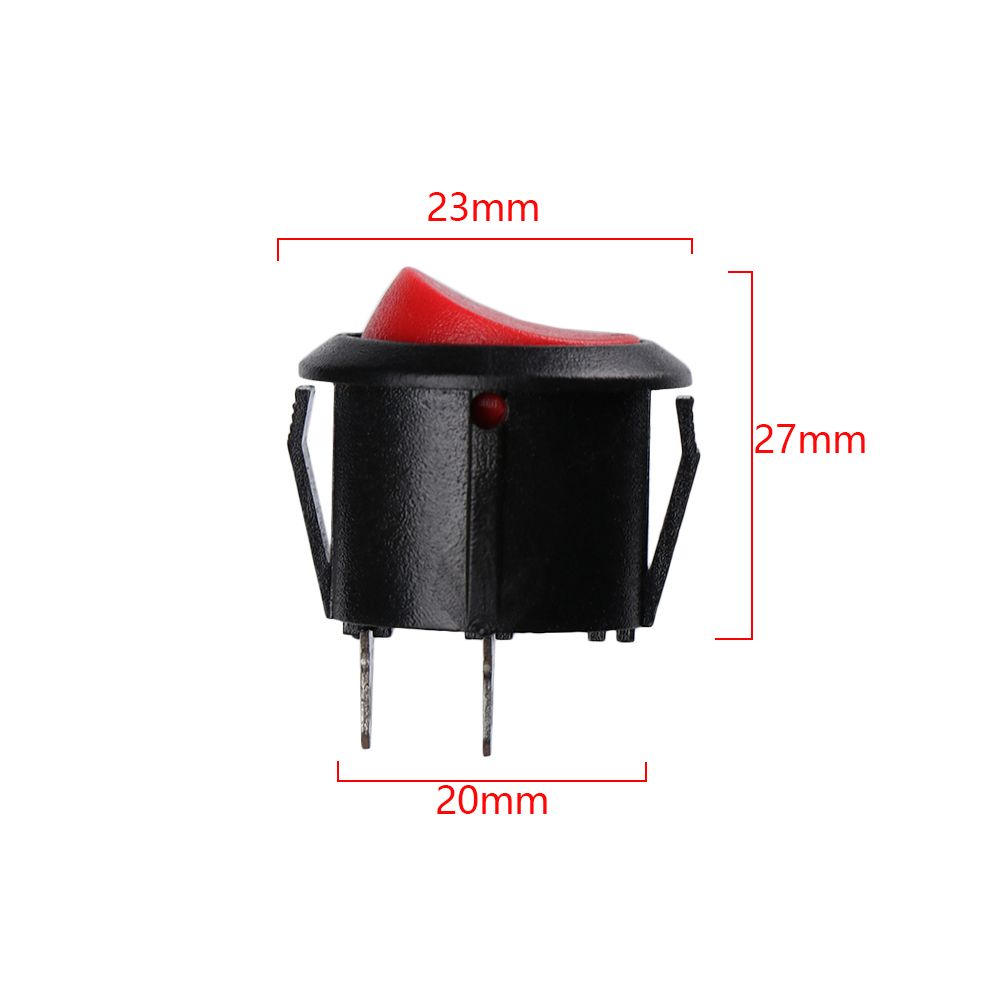 5pcs Fashion Plastic Boat Rocker Car Boat Push Button Toggle Switch 2PIN ON/OFF
