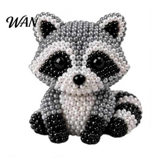 Adornos de Cuentas Texturizadas Kit DIY de Cuentas de Animales, Pequeño Set de Manualidades con Cuentas 3D, Lindo Kit Creativo de Arte con Cuentas para Principiantes Adolescentes Adultos Alivio del Estrés