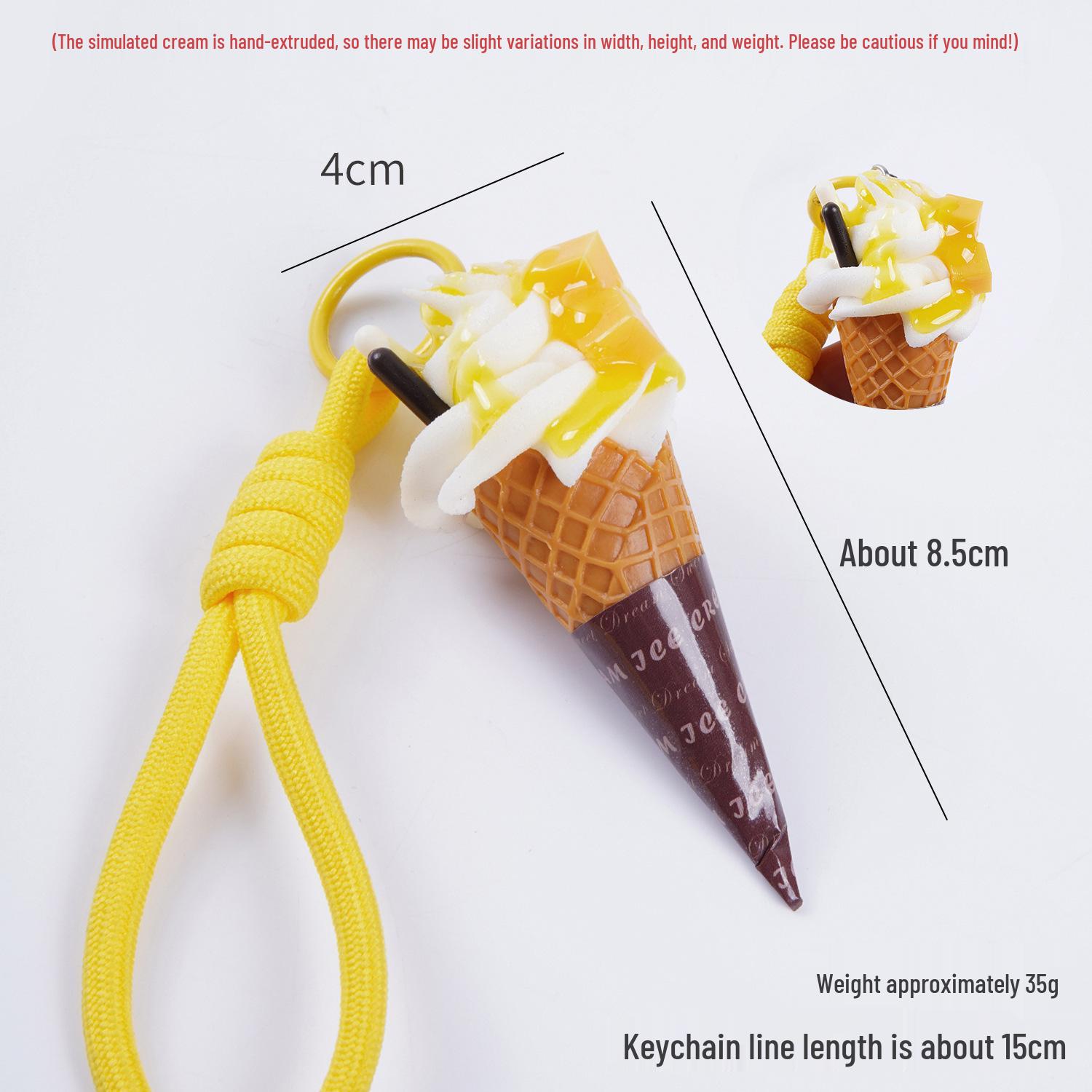 

Creative Fruit Ice Cream Cone Pendant Toy