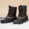 Fashion Men's Winter Snowy Boots New Fashion Anti Slip Waterproof Plush Warm Comfortable Short Boots Outdoor Fishing Casual Cotton Shoes