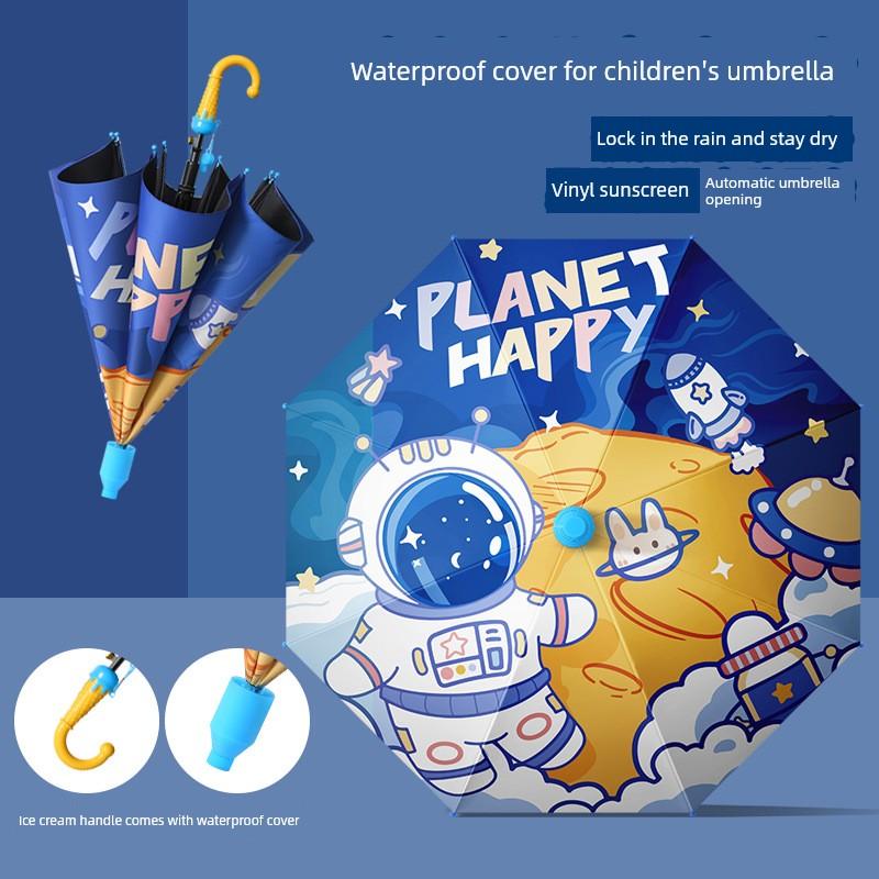 Children's Umbrella for Kindergarten, Baby, Boys and Girls, Kids, Students, Cartoon School Umbrella, Safe, Portable, Transparent Umbrella