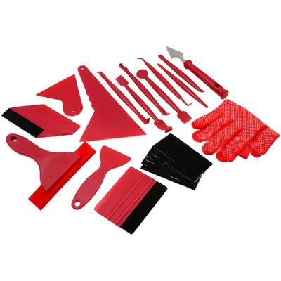 21PCS Auto Vinylfolie Anwendungs Tönungsfolie Set Kit Auto Fensteraufkleber Werkzeuge Vinylfolie Zubehör