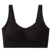 Traceless comfortable underwear women's big breasts show small gathering and upper support anti-sagging skin-friendly no steel ring elastic fixed bra