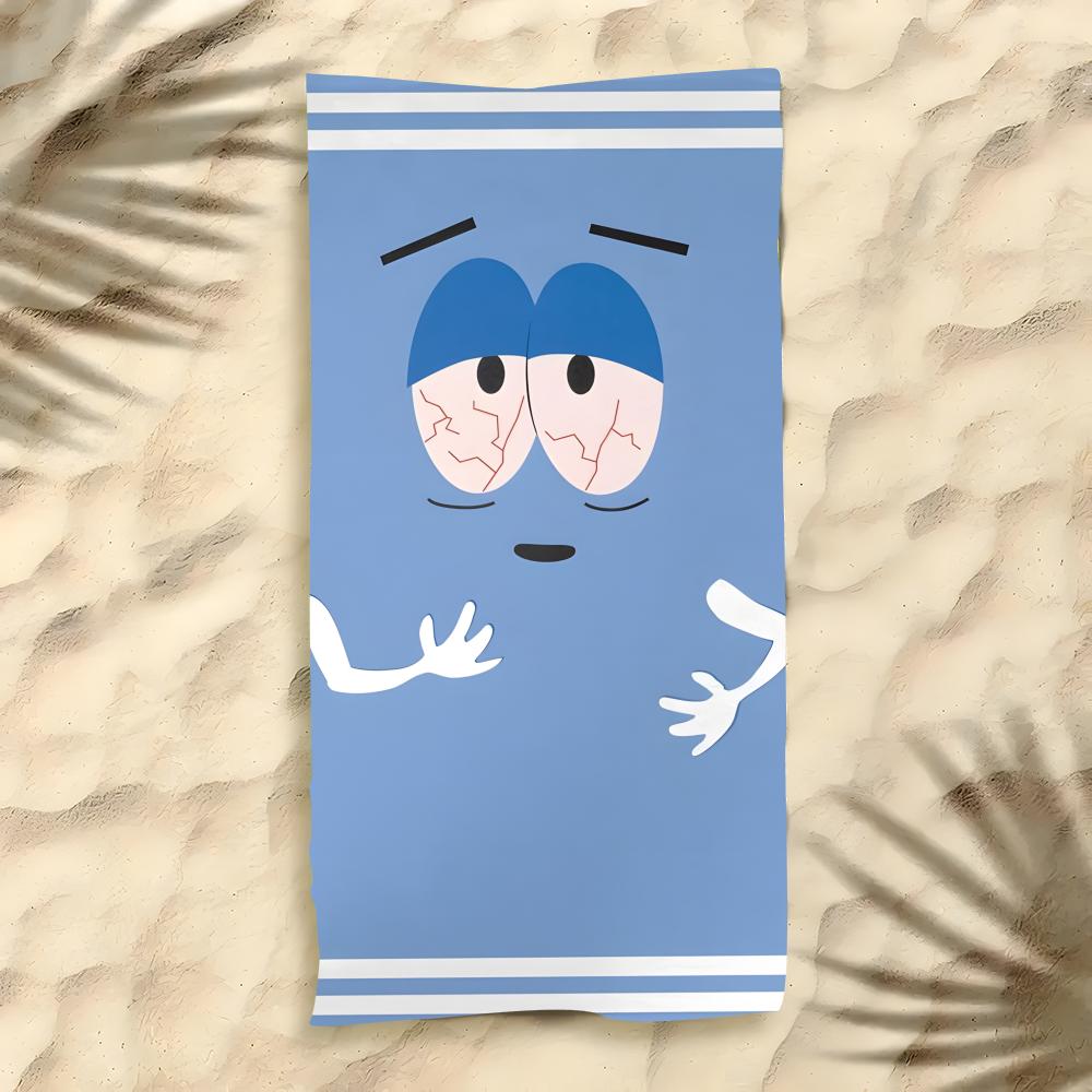 S-South Park Towel Polyester Beach Towel Quick Dry Sand Free Bath Towel For Summer Pool Travel Vacation