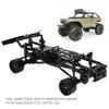 RC Car Chassis Frame Kit Aluminium Alloy Frame with Wheel Hubs for   SCX24 C10 1/24 RC Car
