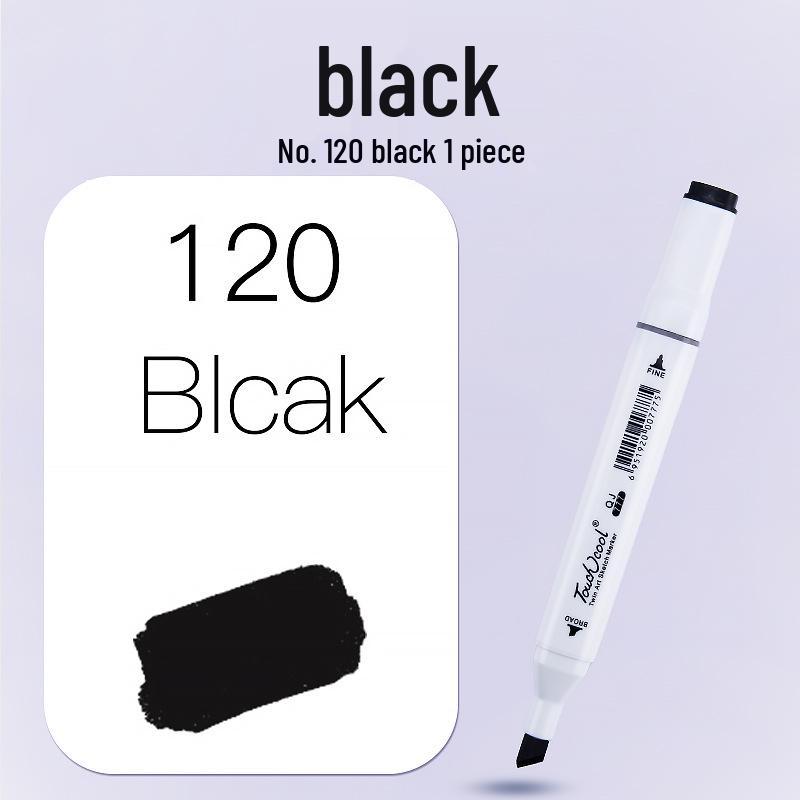 Touch Anime Skin Tone Oily Marker Pen, No. 0 Black Cool Gray, Individual Purchase, Perfect for Student Touch-Ups