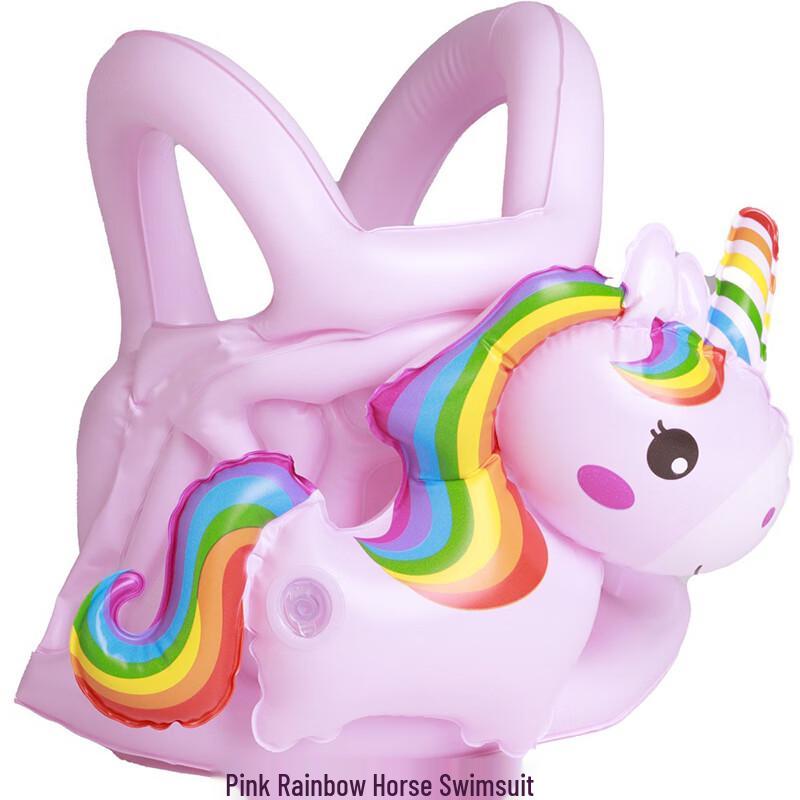 Rainbow Horse Unicorn Baby Inflatable Swim Seat (2-Pack)
