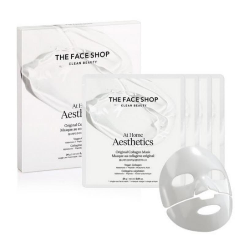 THE FACE SHOP Homestec Original Collagen Mask 1pc x 4 Sheets Set