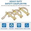 Shaft Locking Pin, Set Of 4 8 Mm Galvanized Round Ring Wire Locking Pin Safety Coupling Pin Suitable For Tracks, Farms, And Lawns