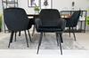 LUGO Chair - Black Velvet / Black Legs X 1