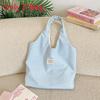 Casual Polyester Tartan Shoulder Bag With Inner Zipper Pocket For Daily Use