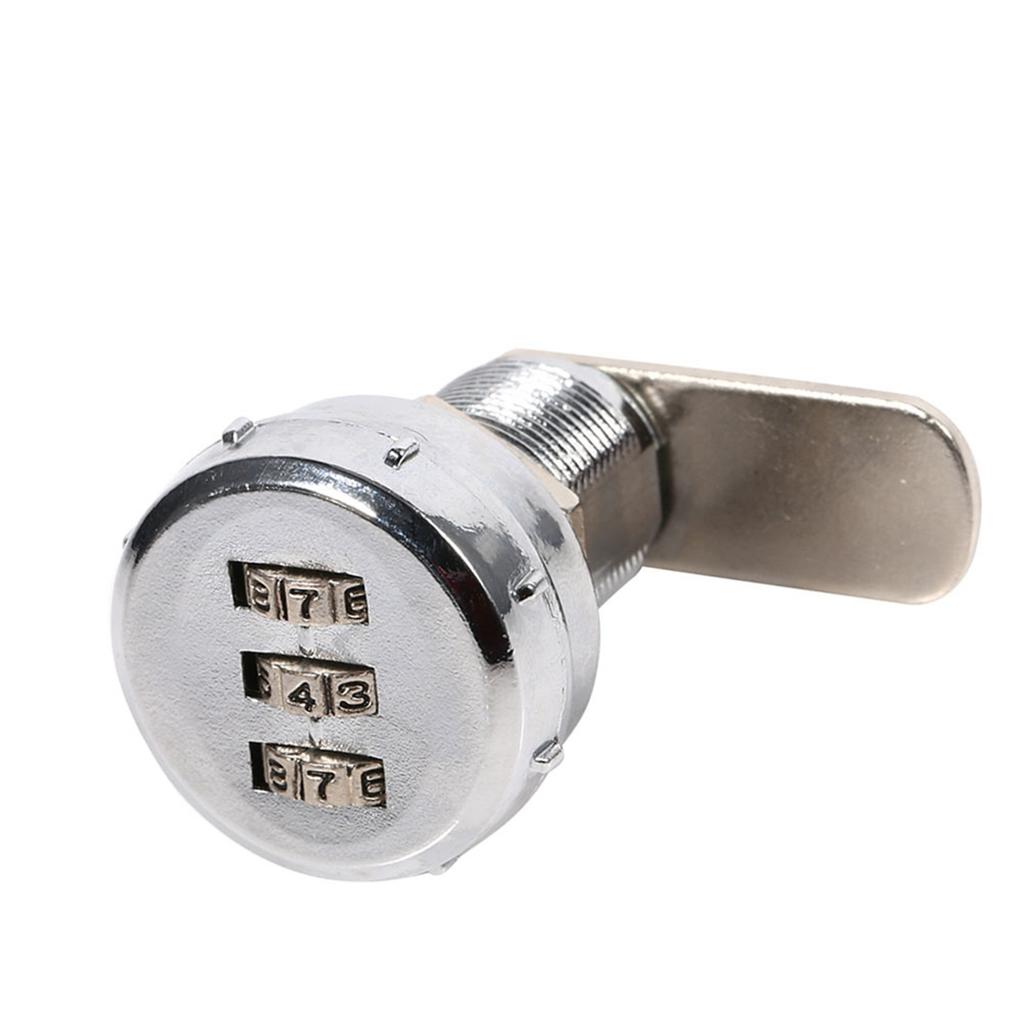 3 Digit   Combination Cam Cabinet Silver Zinc Alloy Convenient Password Security  D Lock #1