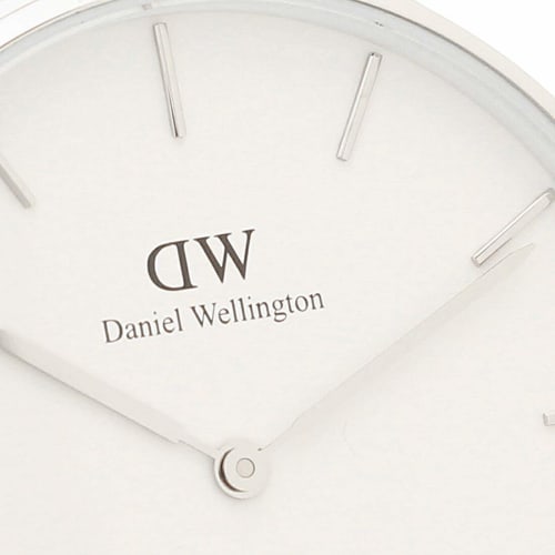Daniel Wellington Petite 36mm Quartz Watch for Men and Women, White and Silver, DW00100306, DW00600306