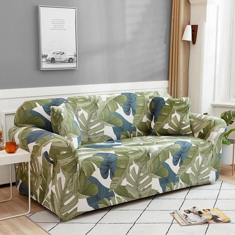 Printed Sofa Cover Stretch Couch Cover Sofa Slipcovers for Couches and Loveseats Washable  Furniture Protector for Pets Kids