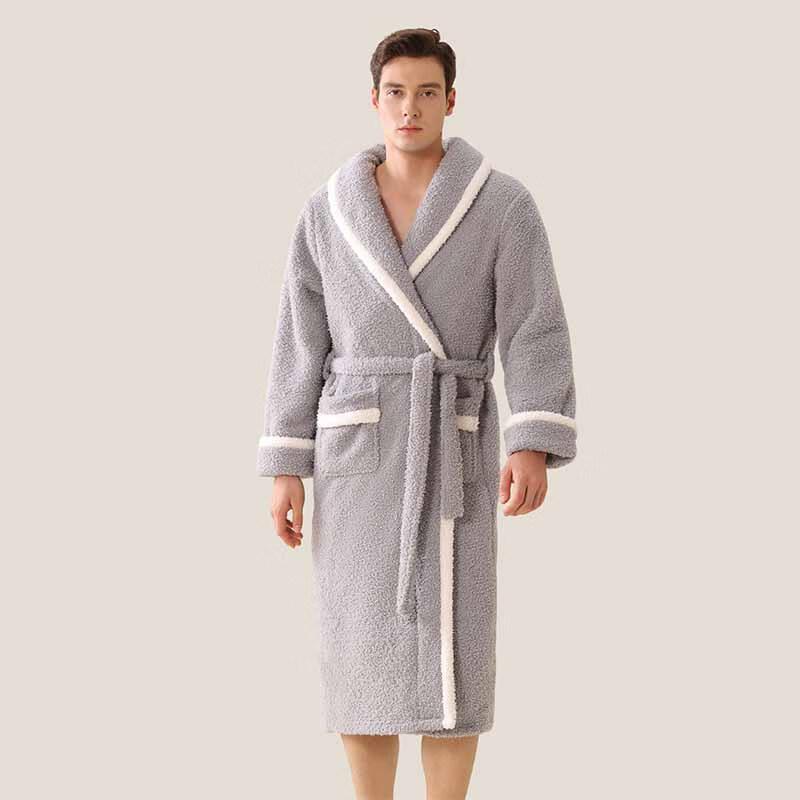 

OEING Couple s Warm Long Sleeve Bathrobe M