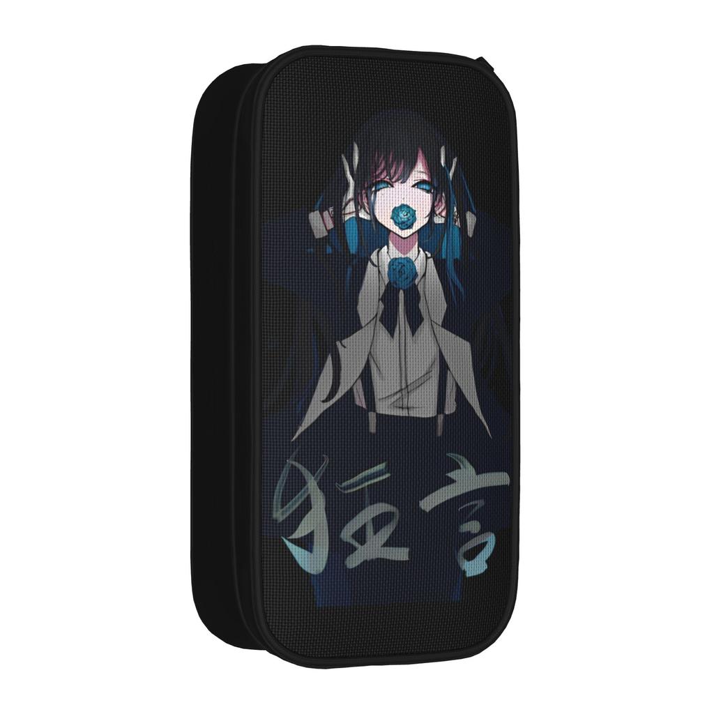 Singer Ado Pencil Cases Fun Cartoon Anime Music Pen Box Bags Student Large Storage Students School Zipper Pencil Box