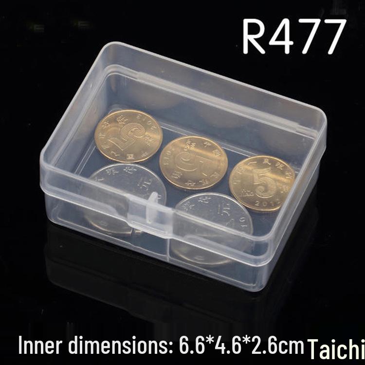 Rectangular Transparent Plastic Storage Box for Accessories and Screws