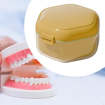 Denture Case Clear Slim Aligner Holder for Retainer Mouth Guard