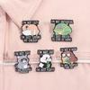 I'm Not Lazy I'm Just Saving My Energy Enamel Pins Social Anxiety Cute Turtle Raccoons Sloth Brooches Lapel Badge Jewelry Gifts
