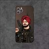 Sidhu Moose Wala Funda Phone Case For iPhone 16,15,14,13,12,11,Plus,Pro Max,XS,X,XR,SE,Mini,8,7 Soft Silicone Black Cover