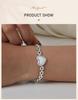 Stainless Steel Love Heart Bracelet for Women, Simple Anniversary Jewelry Gifts