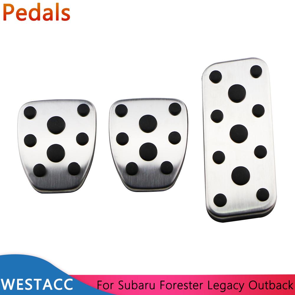 Car Pedals for Subaru Forester SG 2003-2005 Legacy IV V 2004-2014 Outback BL BP 2004-2006 Gas Brake Rest Pedal Cover