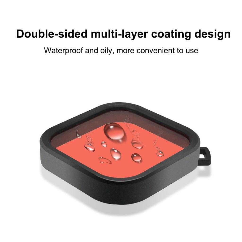 Dive Filters for 10 11 Black Waterproof Housing Case Quadrate Color Correction for Underwater Photography