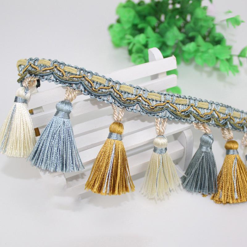11.5 Meter Exquisite Curtain Lace Tassel Fringe Upholstery Ribbon Trim DIY Drapery Curtain Sofa Tablecloth Decor  Accessories