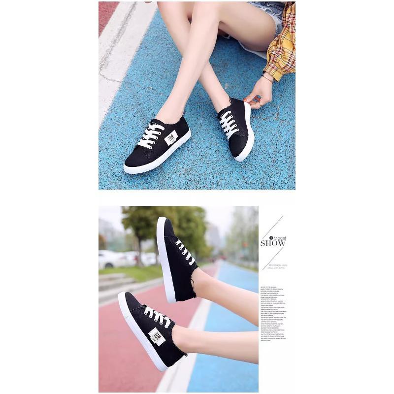 Canvas Shoes, Women's Thick Soled Shoes, Korean Version, Summer Thin, Versatile Single Shoes, Women's Student Board Shoes