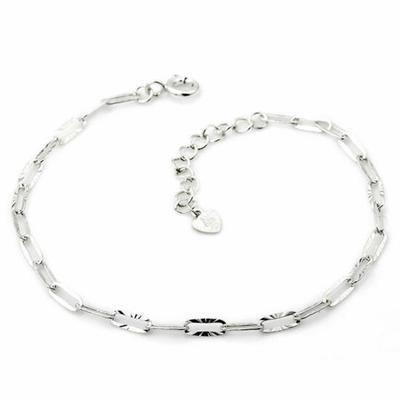 Shiny Modul 92.5 Silver Cutting Chain Daily Silver Bracelet