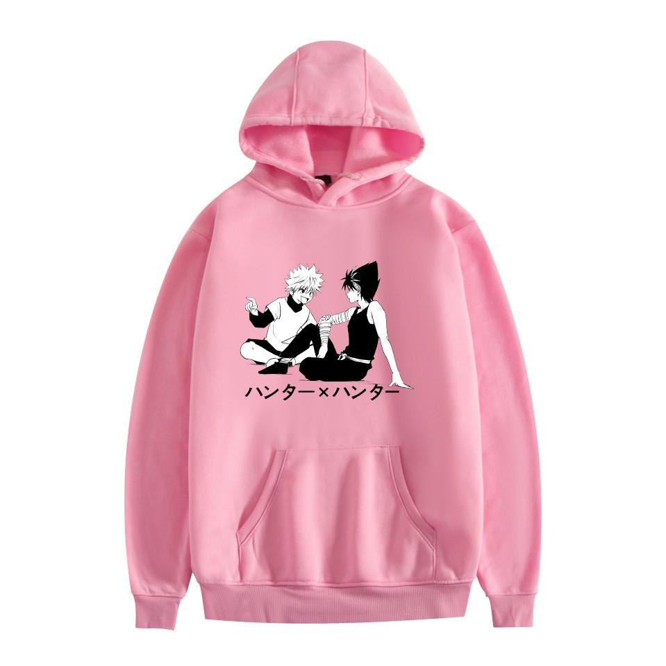 Anime Letter Print Hooded Autumn And Winter Sweater