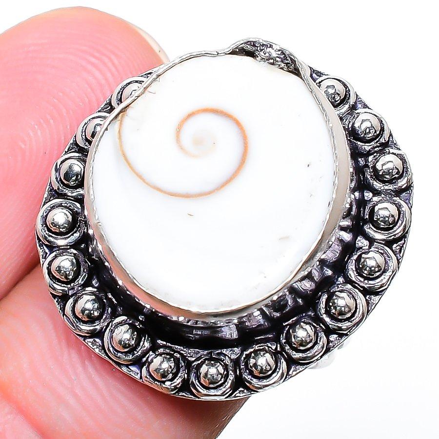 Shiva Eye Gemstone Handmade 925 Sterling Silver Jewelry Pendant 2.17"