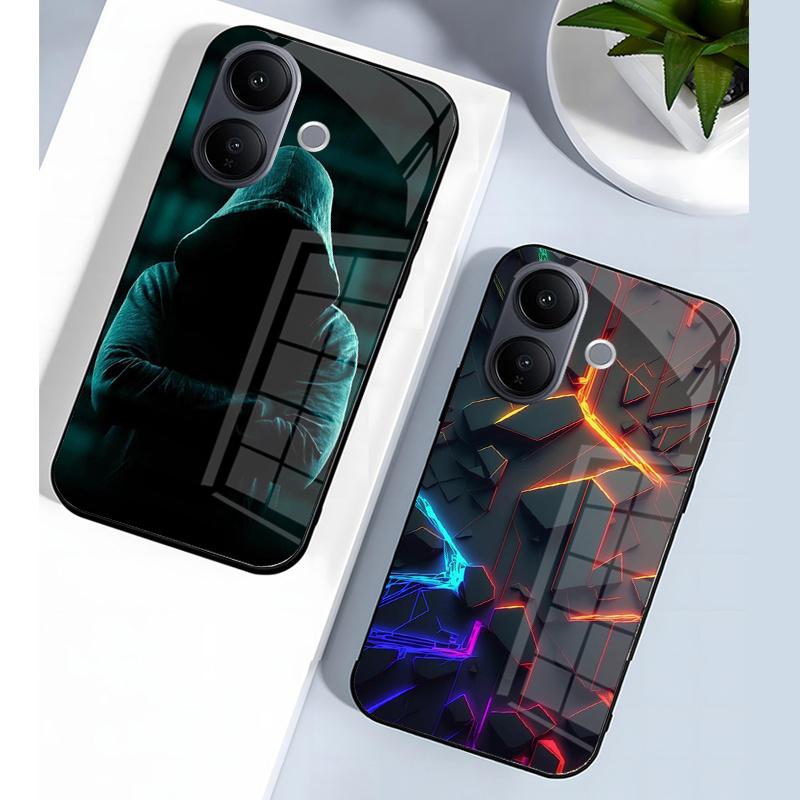Schutzhülle aus robustem, gehärtetem Glas für VIVO V60, V50 Lite, V60E und V50E – inklusive Kameraschutz für VIVO T4R und T4 Pro