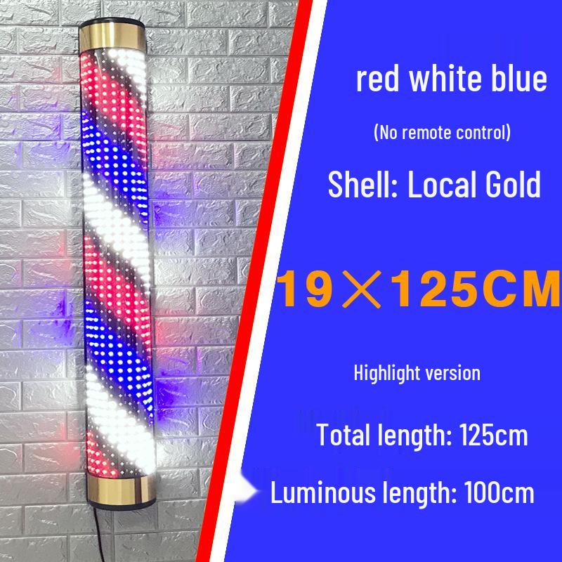 Wall-Mounted Waterproof LED Rotating Barber Shop Light Box