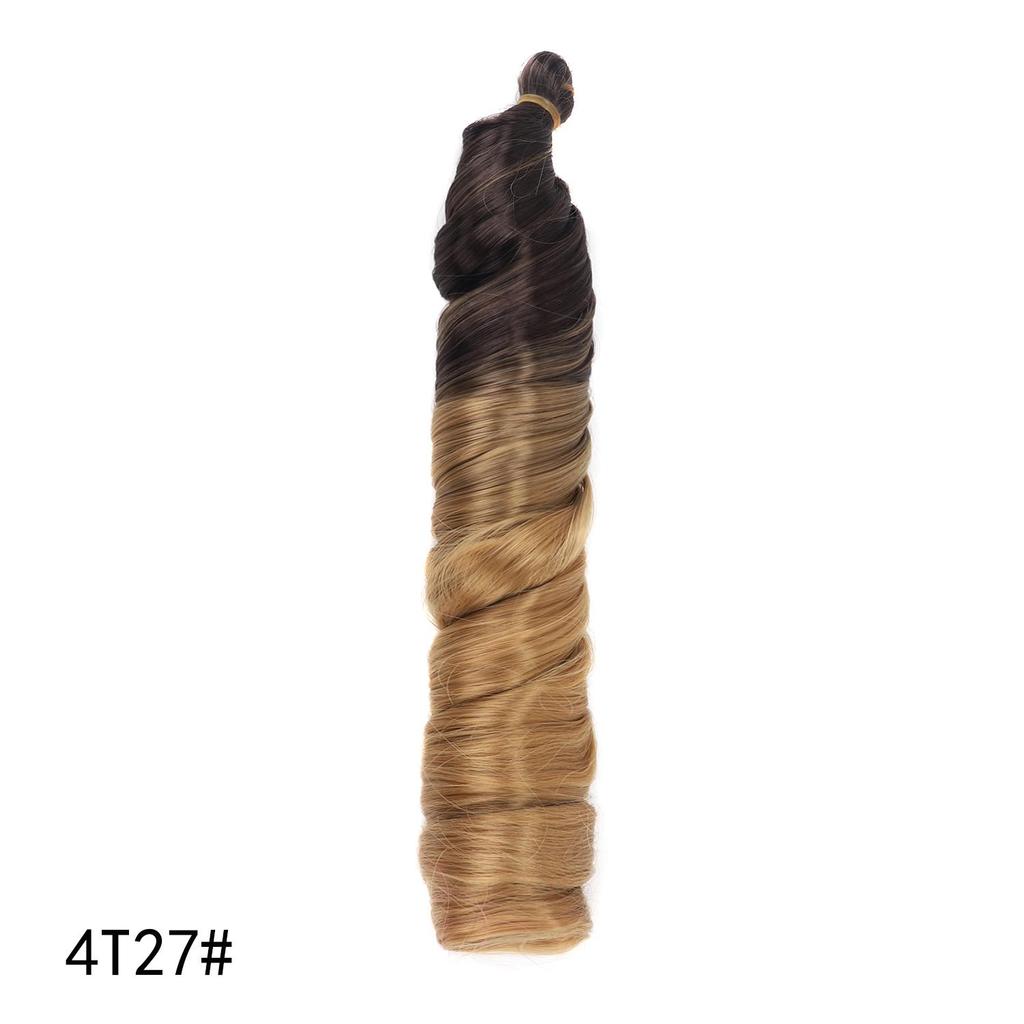 28Inch French Curly Crochet Hair Synthetic Loose Wavy Braiding Hair Bohemian French Curl Braids Extensions