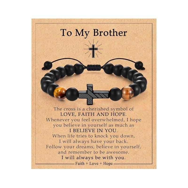 JYL TS Bracelet  Men's American Flag Cross Eye Boosts Patriotism & Luck