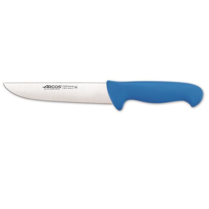 Couteau de boucherie - ARCOS - Prof 291623 - Acier inoxydable NITRUM - Lame 18 cm - Mango ergonomique