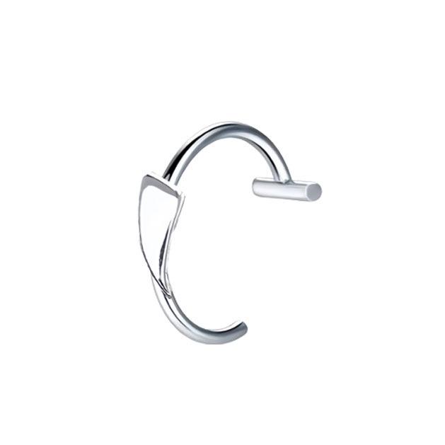 Nerezový kroužek na rty bez piercingu s designy hvězdy, kříže a srdce