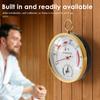 Sauna Thermometer Fahrenheit Stainless Steel 2 In 1 Hygrometer Thermometer Accurate Waterproof Round Steam Room Thermometer