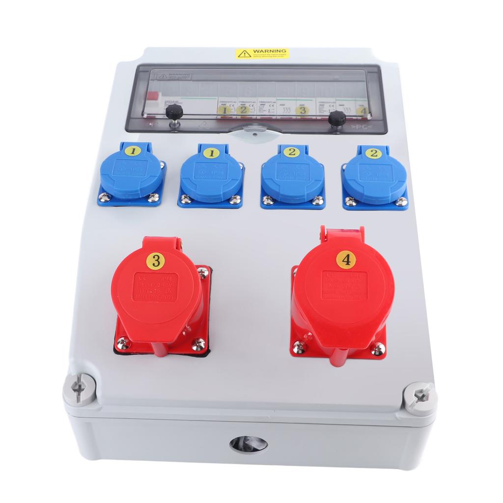 Industrielle Steckdosenbox 2-adrig 220?250 V, 5-adrig, 380?415V Steckdosen C16 C32 Leistungsschalter Strom