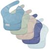 Conjunto Tiny Twinkle Easy Bib com 5 Peças Japonês Idades Dobrável Botão de Pressão Hora da Refeição Alimentação do Bebê Berçário Máquina Conjunto Menino 1 [Produto Oficial] 6-24 Meses, Botões,