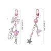Creative Dolphin Pendant Keychain Bowknot Phone Charm Bowknot Keychain Pendant