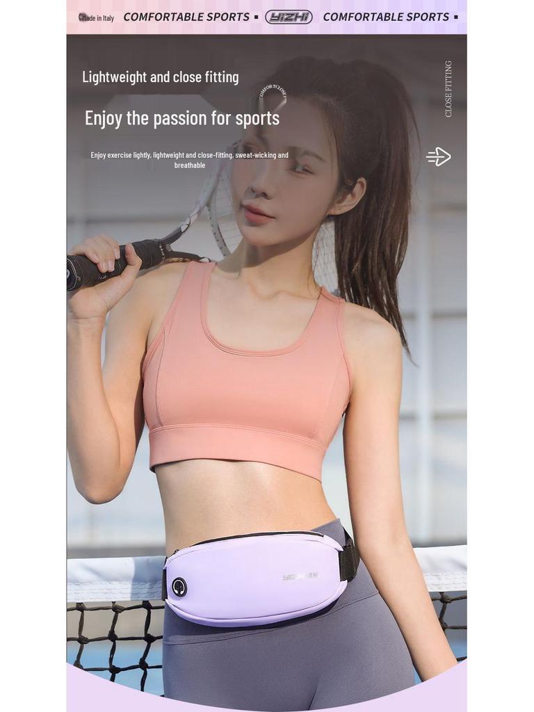 Women's Waterproof Running Waist Pack - Large Capacity, Invisible Storage for Outdoor Fitness & Travel