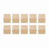 10pcs Natural Wooden Cube Unfinished Blank Handmade Material Kids Toy Wooden Square Block