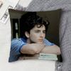 TTimothee Chalamet Doublesided Printed Square Decorative Cushion Cover for Sofa Living Room Home Decor